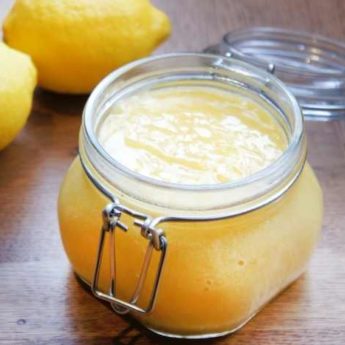 The recipe for lemon curd