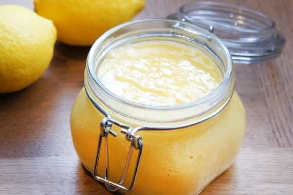 The recipe for lemon curd