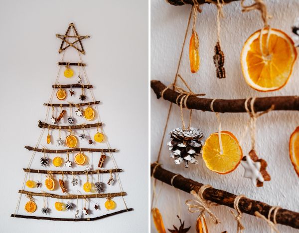 How to make a zero-waste Christmas tree with natural materials?