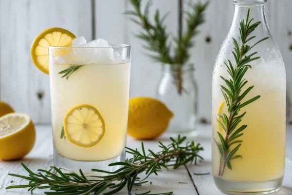 Homemade rosemary lemonade: a refreshing and natural drink