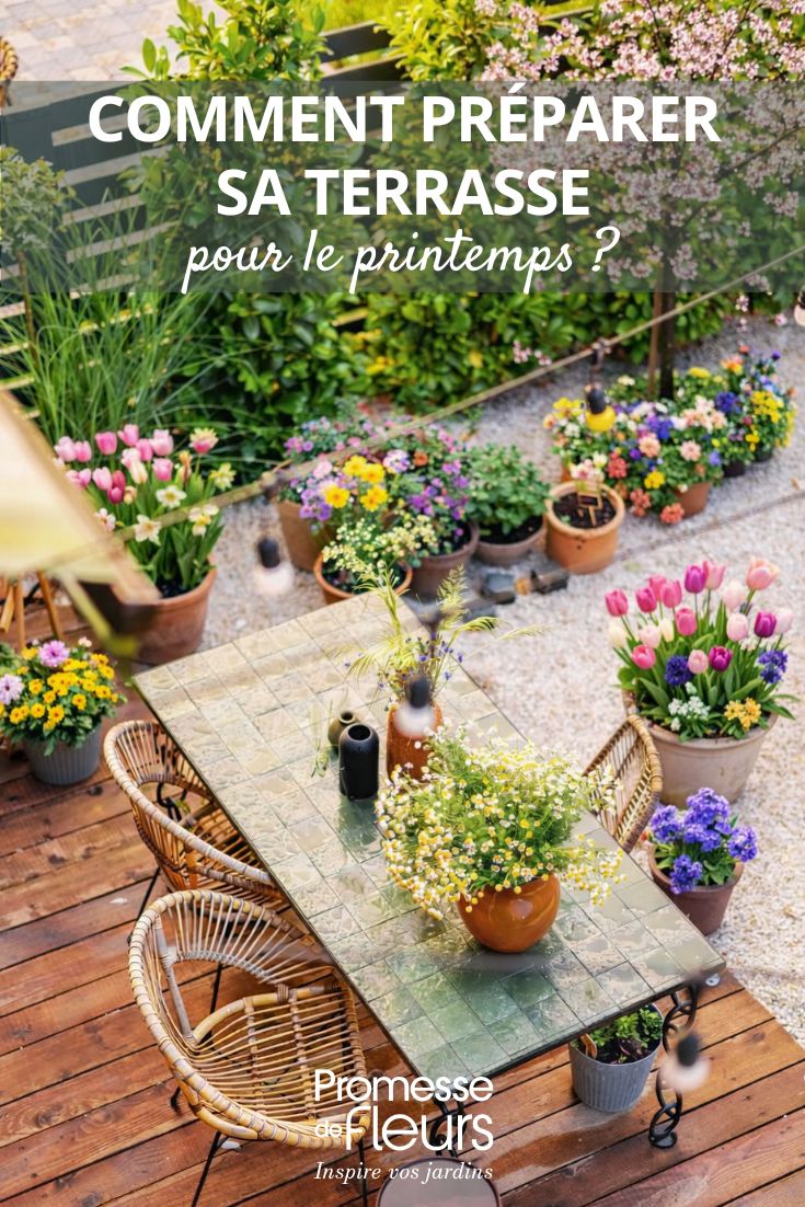 Terrace in spring