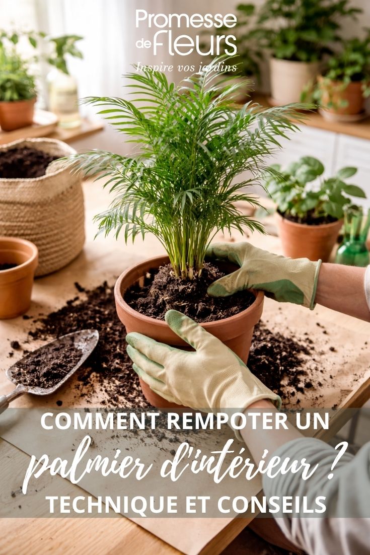 Repotting Chamaedorea elegans - dwarf house palm