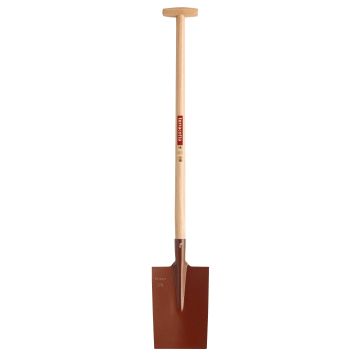 Senlis Terracotta Spade with Wooden Handle