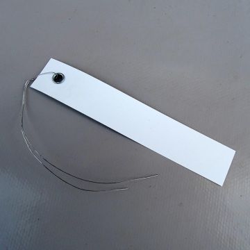 Hanging White PVC Tags - sold in packs of 20