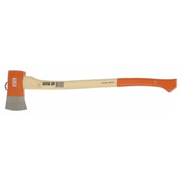 Bahco Canadian felling axe with a hickory wood handle.