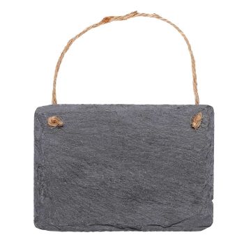 Hanging label in rectangular slate 7 x 10cm - Pack of 3 slates