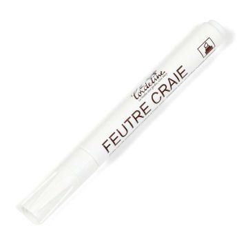 La Cordeline White Chalk Pen for Label with Bevelled Felt Tip