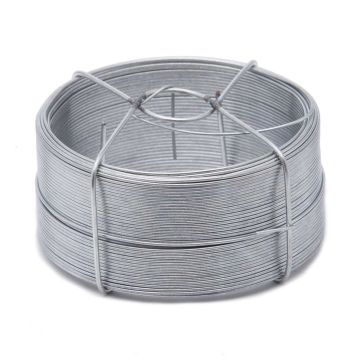 50m of 1.1mm galvanized steel wire on a spool, by La Cordeline