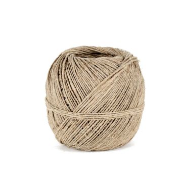 Polished Linen Twine - 500g Ball Ø1.2mm (0in) ±100m (328ft) Natural