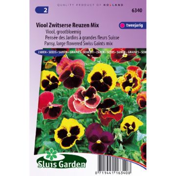 Viola Mix - Swiss Garden Pansy Seeds Seeds