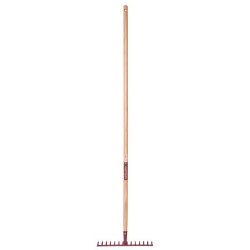 Leborgne 14-tine Forged Rake with Terracotta Wooden Handle