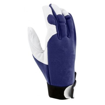 Jardy Garden Gloves with Resistant Pigskin Palm - Navy Blue
