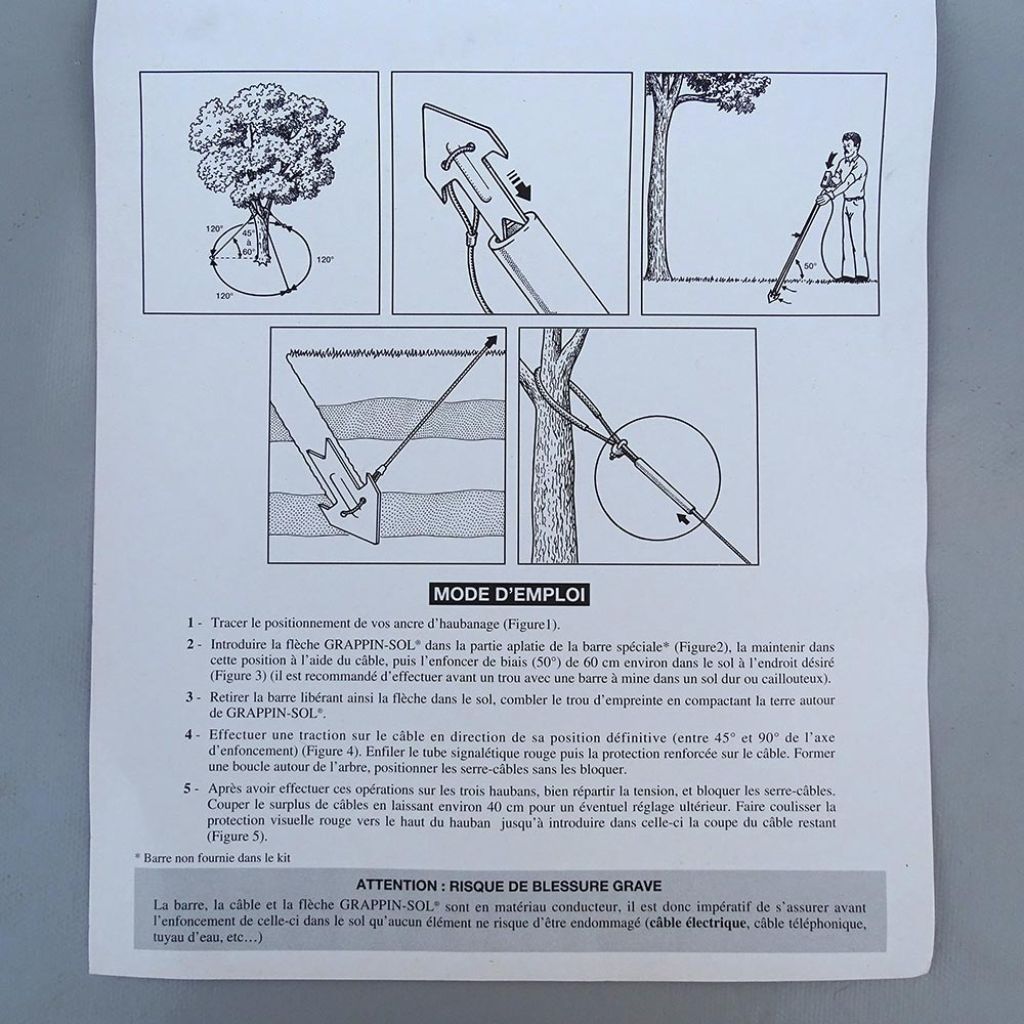 Kit haubanage pour arbres - différentes dimensions disponibles