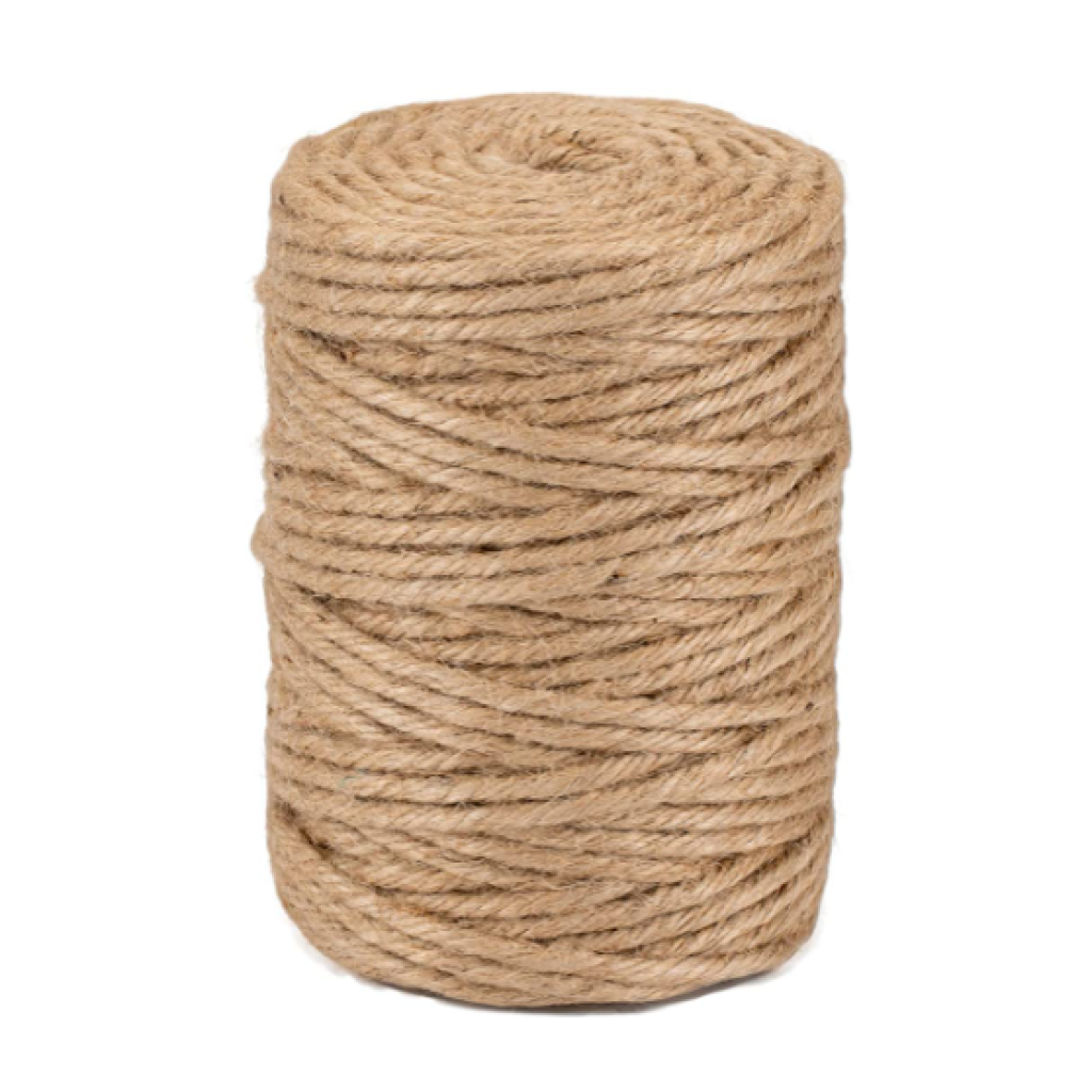 La Cordeline Jute Twiine - 1kg Roll Ø5mm ± 100m (328ft) wrapped in film - Natural Colour