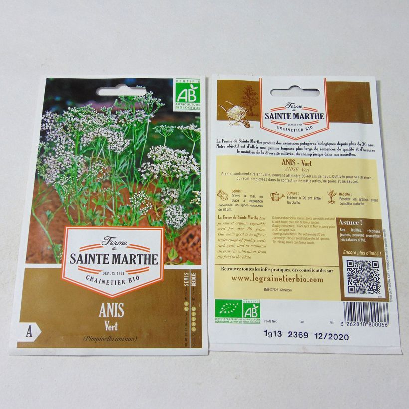 Example of Organic Anise - Ferme de Sainte Marthe specimen as delivered