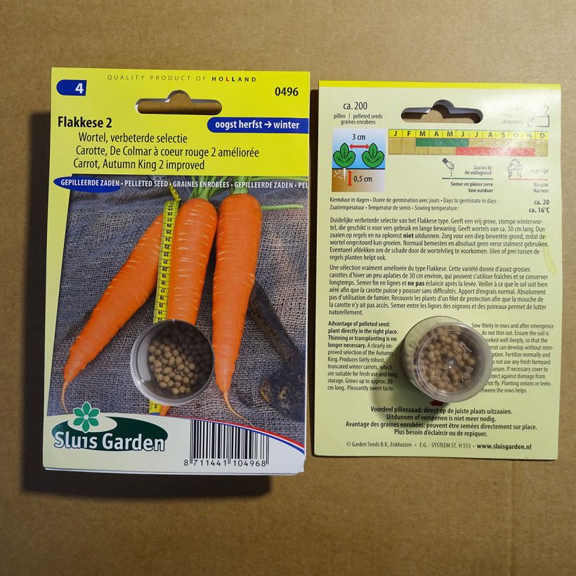 Example of Carrot Jupiter - Pelleted Seeds specimen as delivered