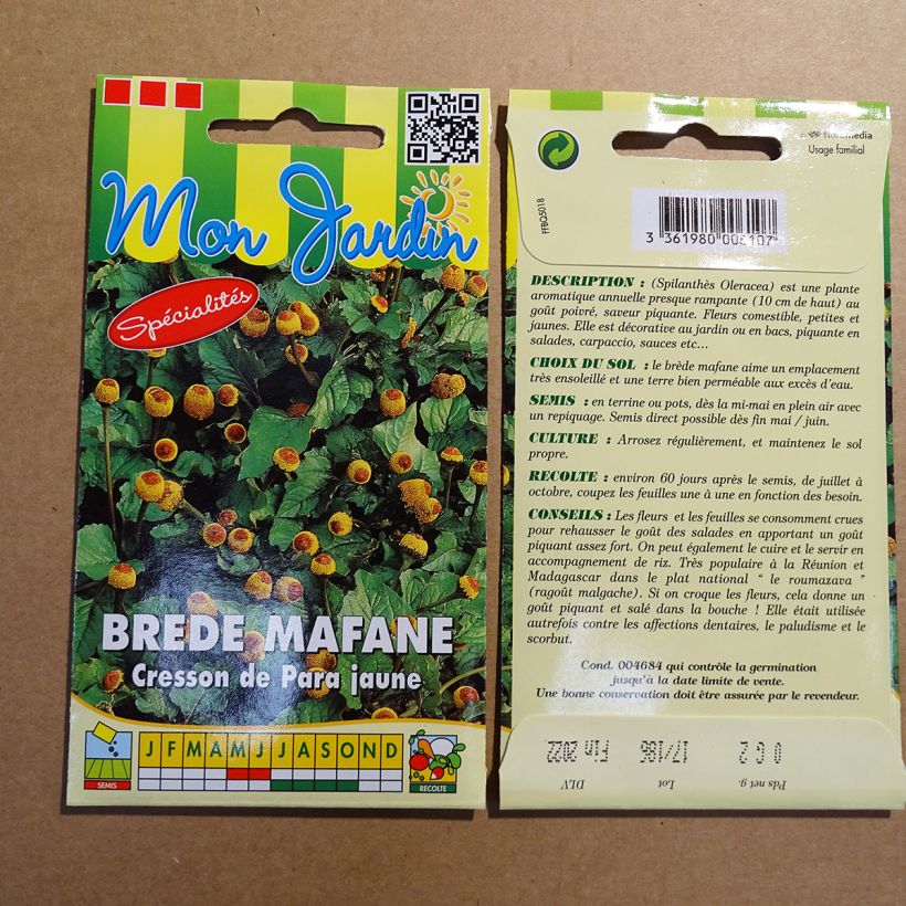 Example of Para Cress yellow - Bredy Mafana - Spilanthes oleracea specimen as delivered