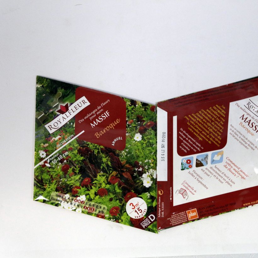 Example of Baroque Flowerbed Mix - 3m2 Packet specimen as delivered