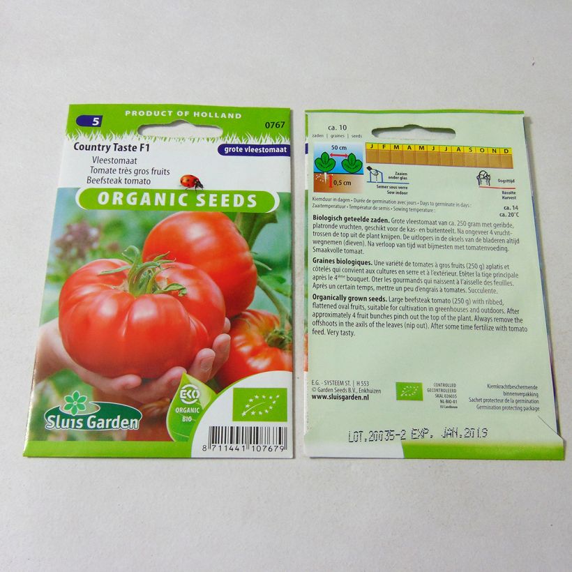 Example of Country Taste F1 Organic Tomato specimen as delivered