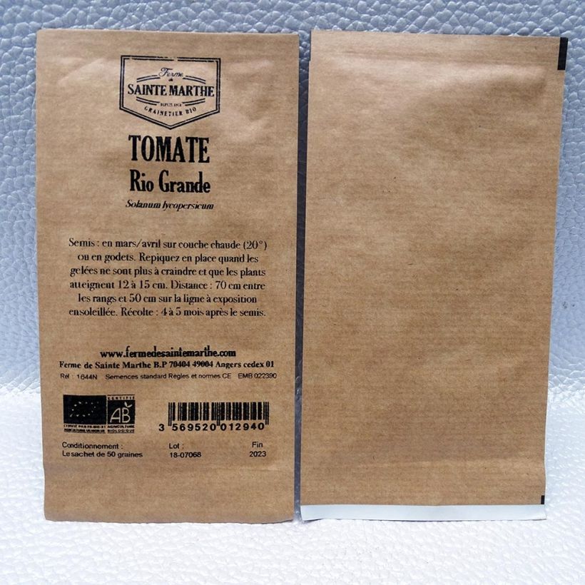 Example of Rio Grande Untreated Tomato - Ferme de Sainte Marthe seeds specimen as delivered