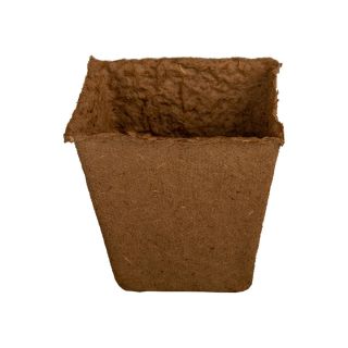 Organic biodegradable square pots FERTILPOT - 8 x 8 x 8 cm (3in) - sold in packs of 24.