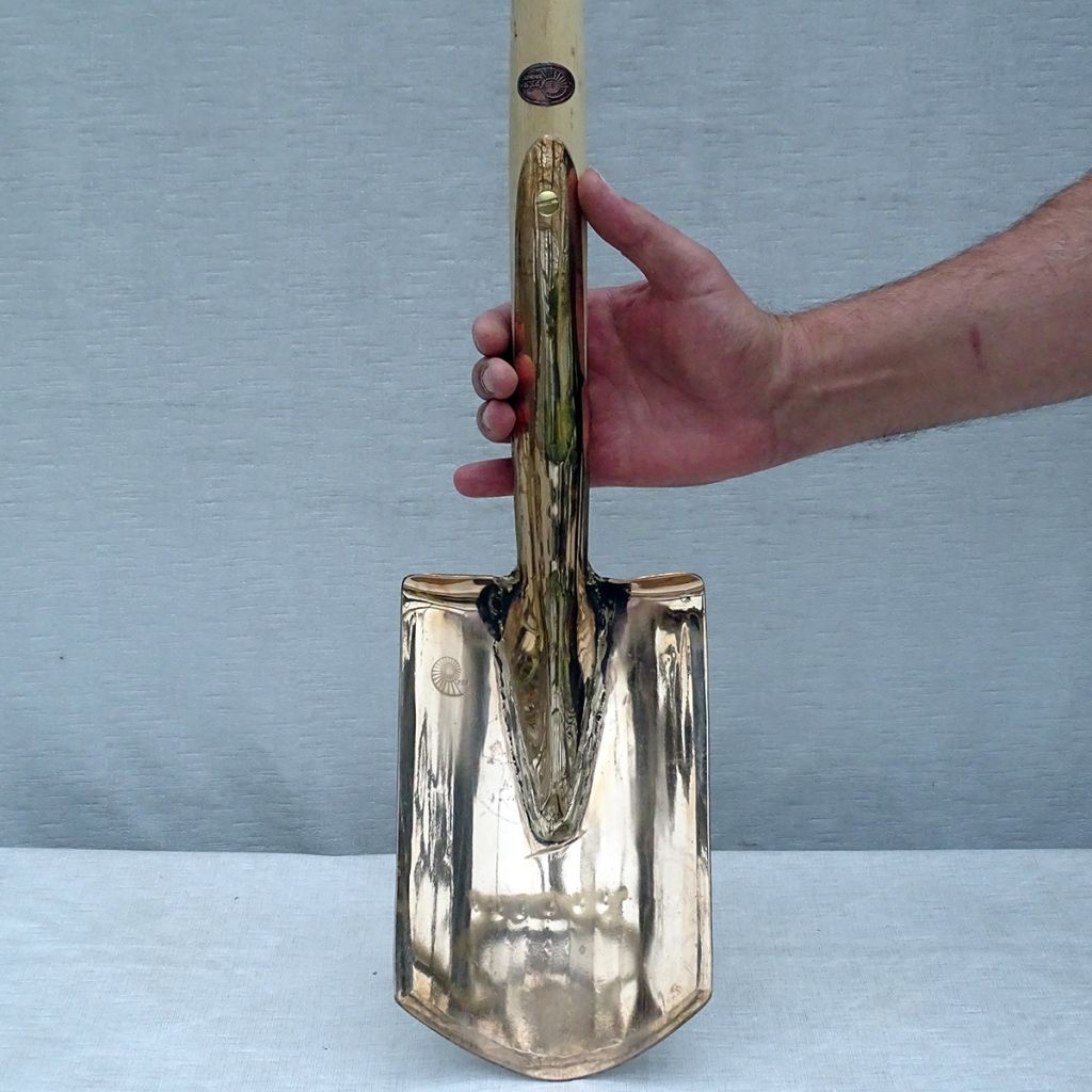 PKS Bronze Copper Spade with a Traditional Handle - Auva Model