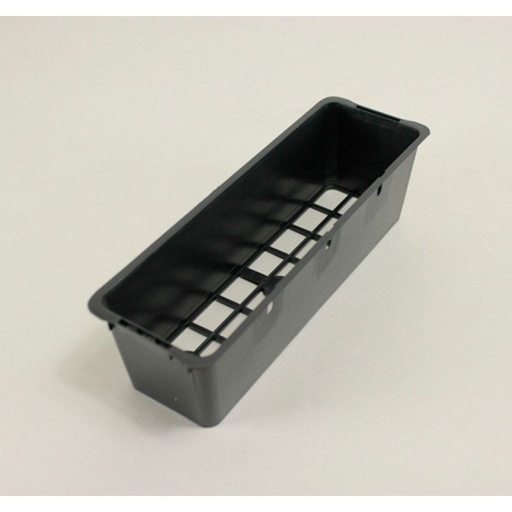 Black tray for 3 pots 7 x 7 x 6.4cm (3in) - sold in packs of 5.