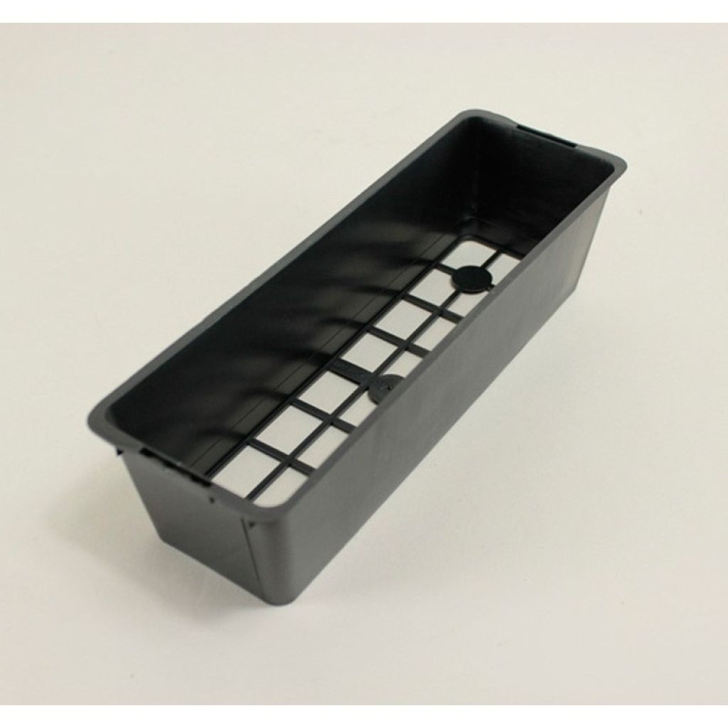 Black tray for 3 pots 8 x 8 x 7cm (3in) - sold in packs of 5.