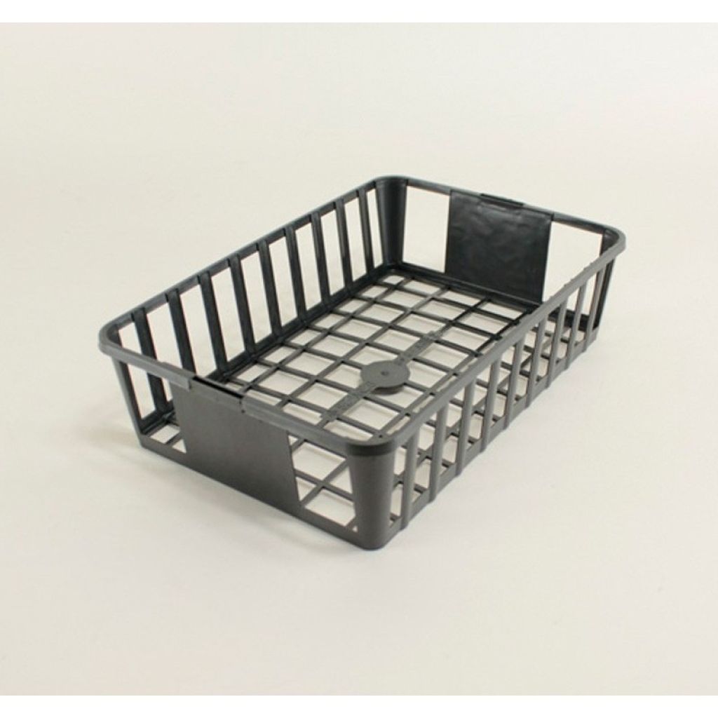 Black tray for 6 pots 8 x 8 x 7cm (3in) - sold in packs of 5