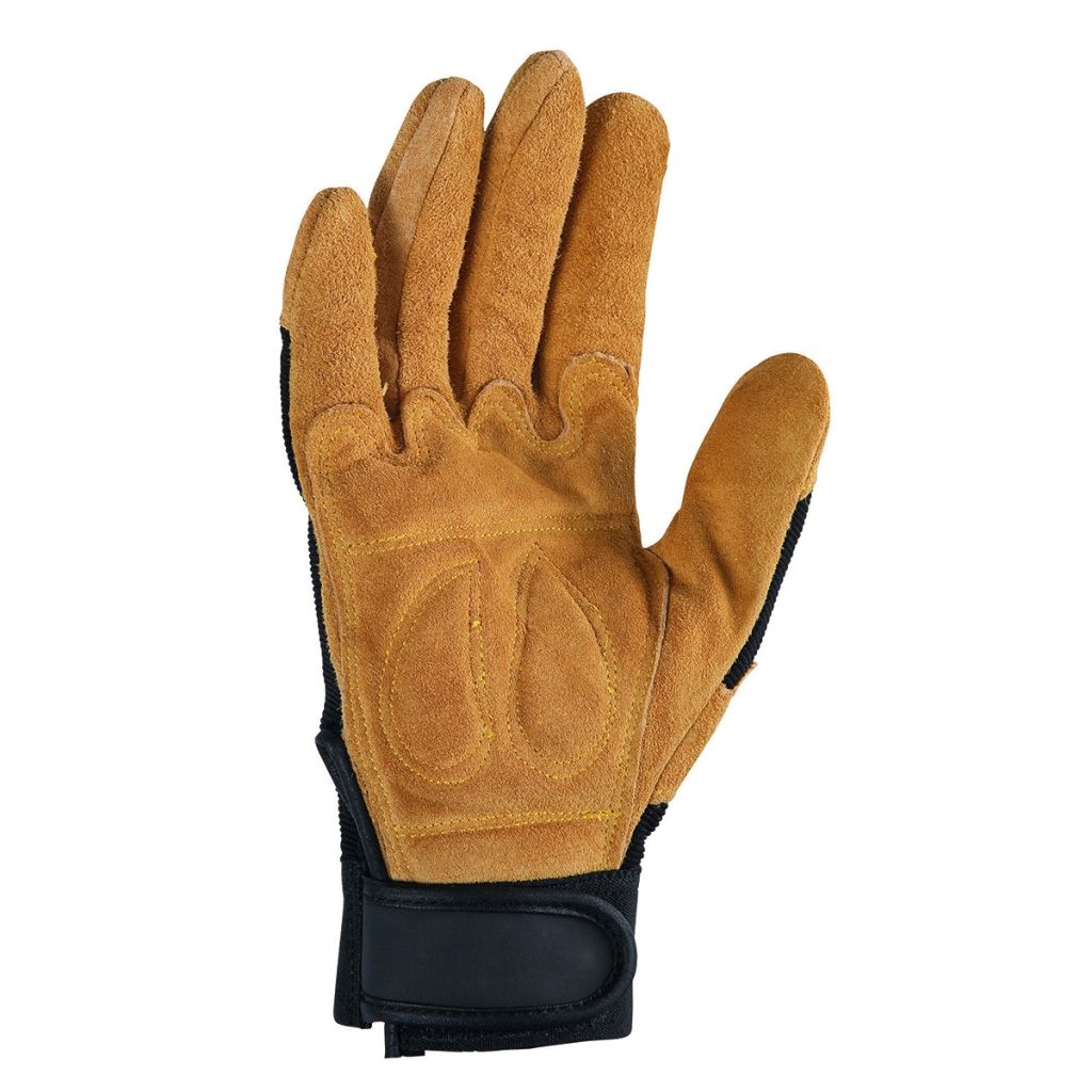 Control Brown Leather Palm Gloves for Garden Work