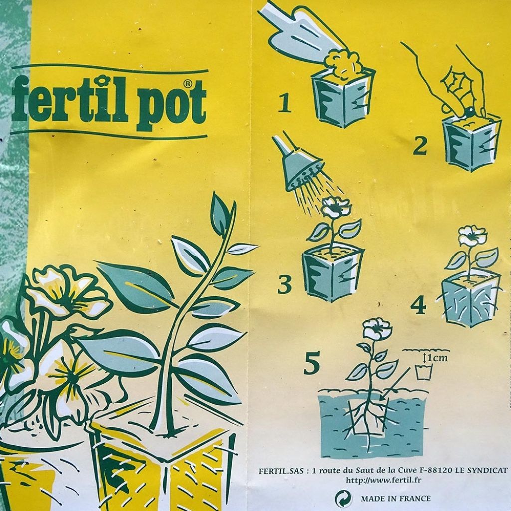 Mini greenhouse with 30 organic FERTILPOT cells