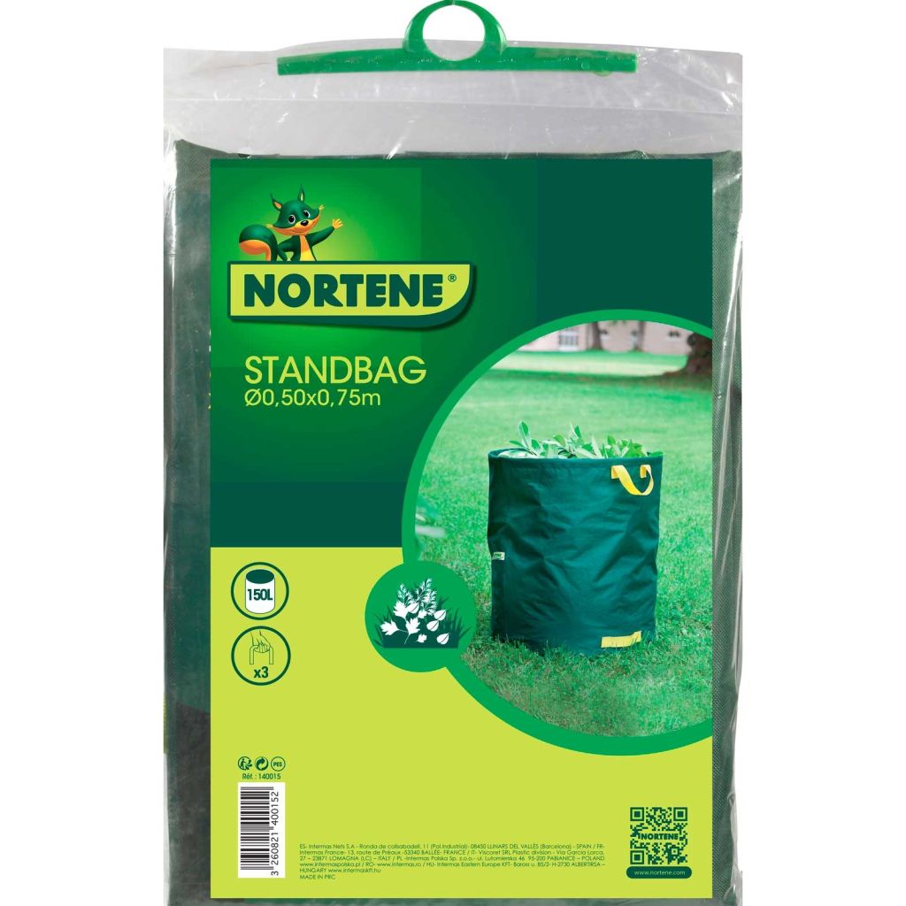 Self-standing green waste bag with handles STANDBAG POLYESTER