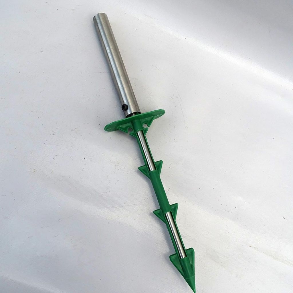 Installation Tool for Polypropylene Nails for Weed Control Mat