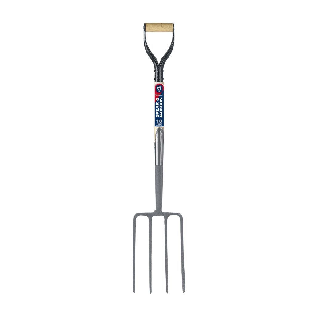 Spear and Jackson small professional English fork with a wooden handle