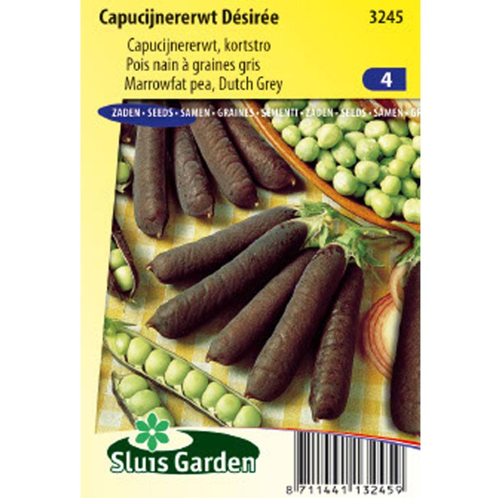 Dwarf Pea Desiree - Purple-Podded